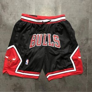“JustDon” Chicago Bulls Black Shorts
